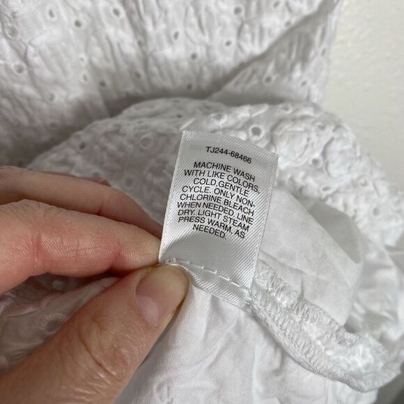 Pendleton White Eyelet Dress Size 6 - Picture 4 of 6